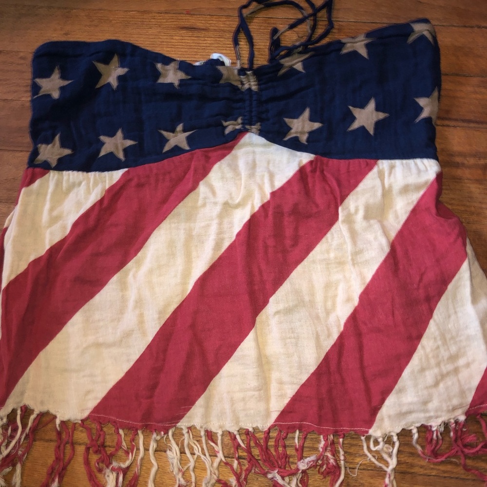 Cute American flag top